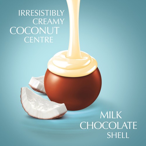 Lindt Lindor coconut milk chocolate truffles 200g, UK version