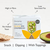 Clearspring organic rye crispbread with sesame seeds 200g - British product