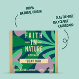 Faith In Nature rosemary soap bar 100g - British product