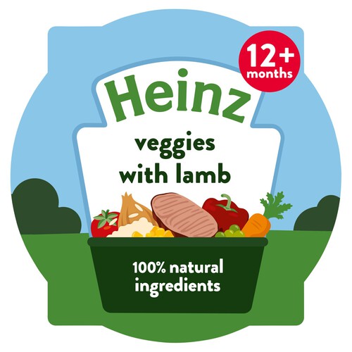 Heinz Veggies with Lamb Baby Food Tray 1 Year