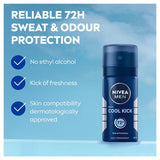 Nivea Men Cool Kick deodorant spray 35ml, imported from the UK