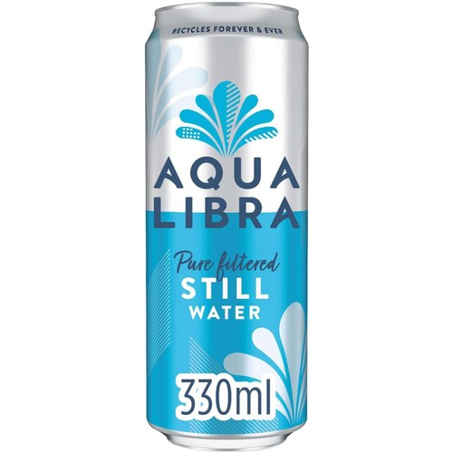 Aqua Libra still water 330ml can - British product