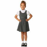 MS Girls Jersey Bow School Pinafores 11-12 Years Grey