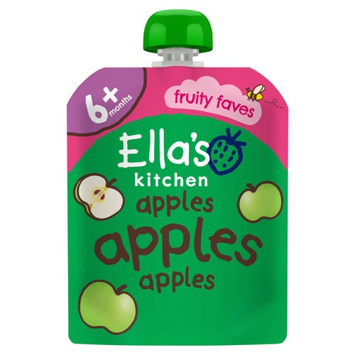 Ella's Kitchen organic apple puree baby food pouch - British product