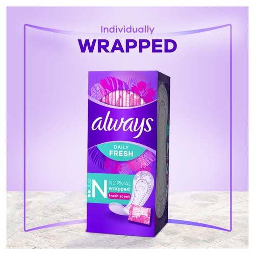 Always panty liners dailies scented 20 pack - British product