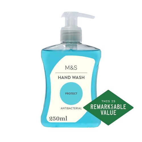 M&S Protect Antibacterial Hand Wash 250ml, imported from the UK