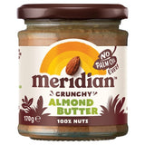 Meridian knusprige Mandelbutter aus 100% Nüssen, importiert aus Großbritannien