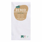 Duni Dunisoft white luxury paper napkins 20 pack (British brand)