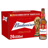 Budweiser lager beer 24 x 330ml bottles - British product