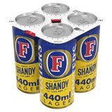 Foster's Proper Lager Shandy beer 4 x 440ml - British product