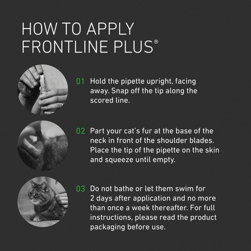 Frontline Plus Cat Flea & Tick Treatment - British product