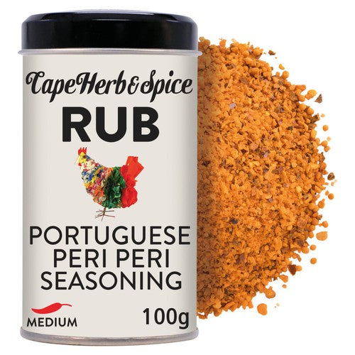 Cape Herb & Spice Portuguese Peri Peri Seasoning Rub Tin - British product