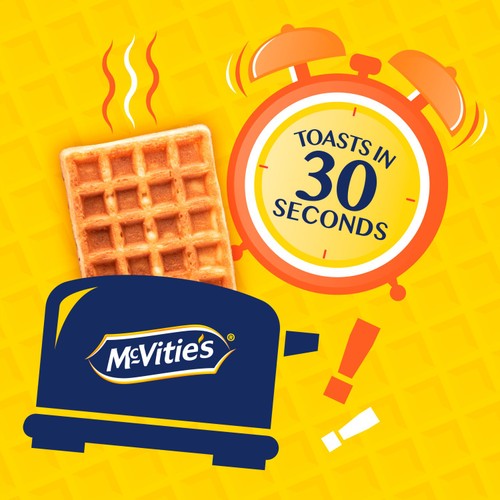 Mcvitie's toasting waffles 8x28g, imported from the UK