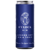 6 O'clock Gin London Dry Gin & Tonic 250ml, UK version