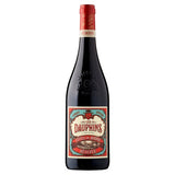 Les Dauphins Cotes du Rhone red wine 75cl, UK version