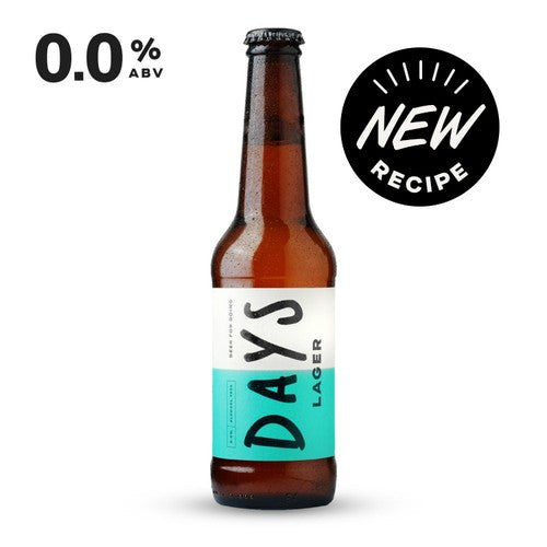 Days 0.0% Alcohol Free Beer Lager Bottle