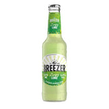 Breezer Lime alcoholic drink bottle, imported from the UK