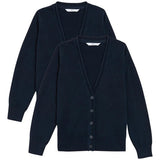 MS 2PK COTTON CARDIGAN WITH STAYNEW 7-8 Y
