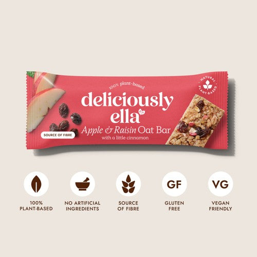 Deliciously Ella Apple, Raisin & Cinnamon Oat Bar Multipack