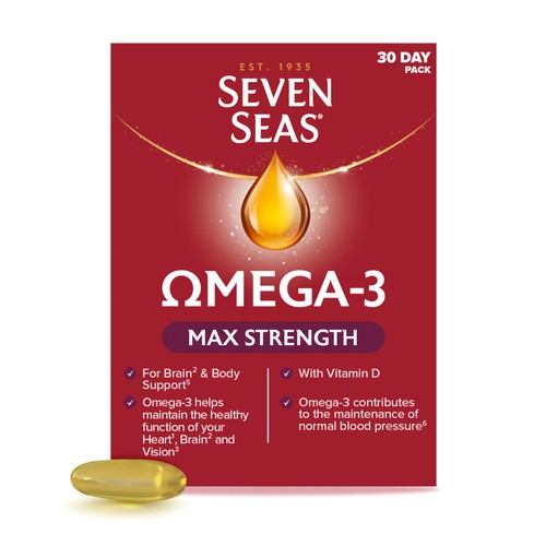 Seven Seas Omega-3 Fish Oil capsules 30 count (British brand)