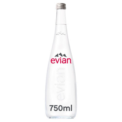 M&S Evian Still Mineral Water Glass Bottle 750ml- Buy online at McGrocer