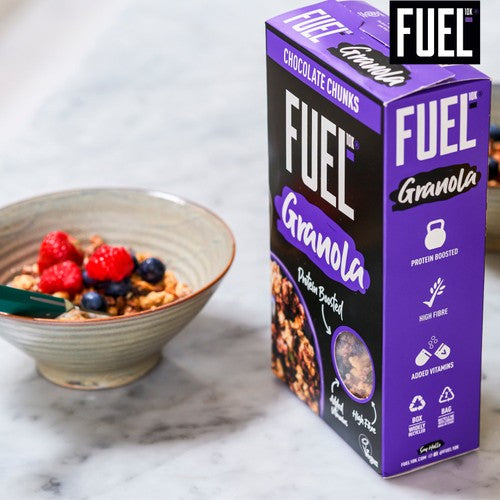 FUEL 10K Chocolate Chunks Protein Granola Breakfast Cereal
