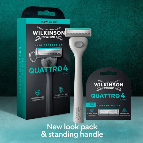 Wilkinson Sword Quattro men's razor refills (British brand)
