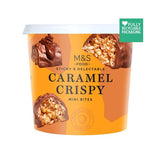 M&S Caramel Crispy Mini Bites 195g, imported from the UK
