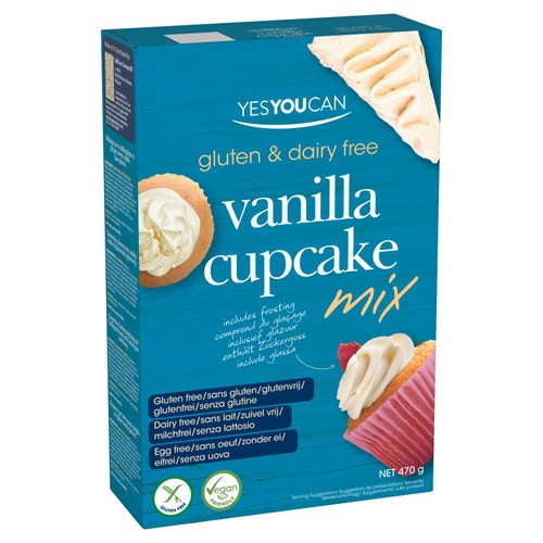 YesYouCan vanilla cupcake mix 470g (British brand)