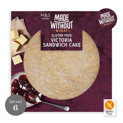 M&S Victoria Sandwich gluten-free cake 375g, imported from the UK