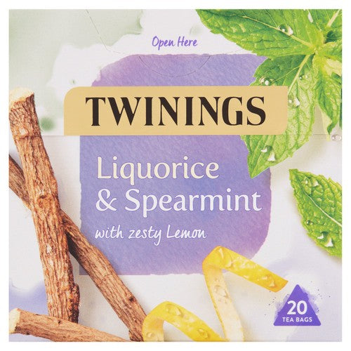 Twinings Liquorice Spearmint Herbal Tea 20 Pack (British brand)