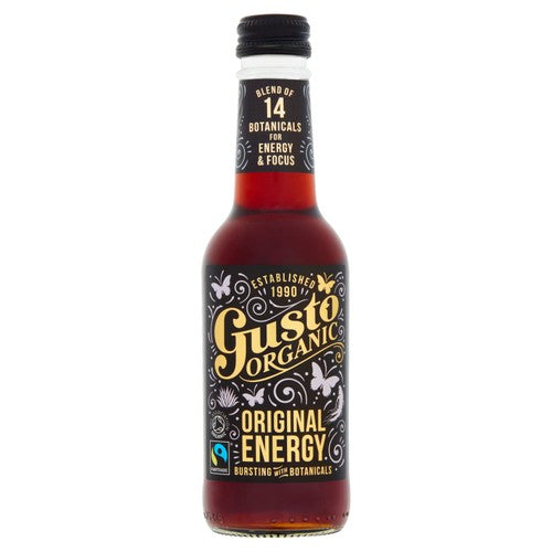 Gusto Original Organic Energy Drink cola flavoured 250ml, UK version