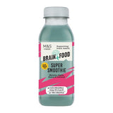 M&S Brain Food Super Smoothie Banana Guava Coconut 350ml, imported from the UK