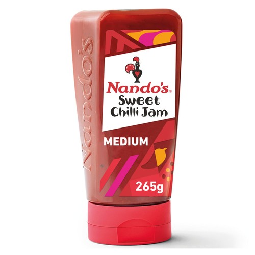 Nando's Sweet Chilli Jam 285g, imported from the UK