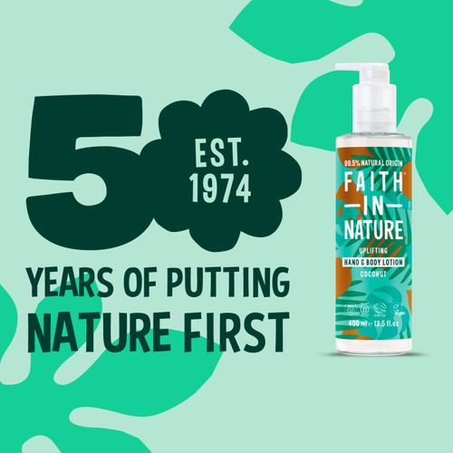Faith In Nature Coconut hand and body lotion 400ml - British product