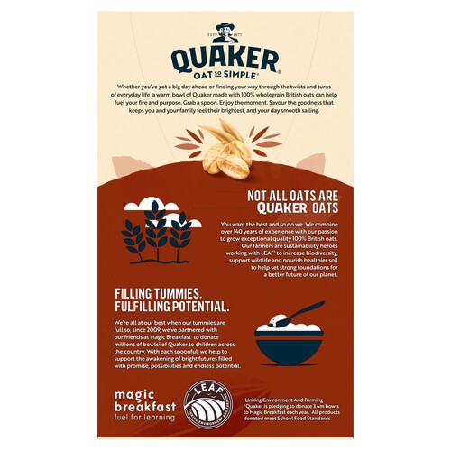 Quaker Oat So Simple Hazelnut Chocolate Porridge Cereal Sachets