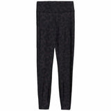 M&S Womens Go Move Printed High Waisted Gym Leggings, 8, Black