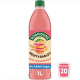 Robinsons Pink Grapefruit Squash 1L, imported from the UK