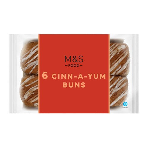 M&S 6 Cinn-a-yum buns