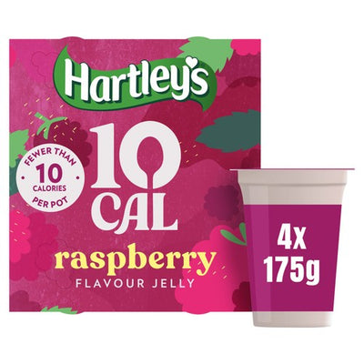 M&S Hartley's 10cal Raspberry Jelly Pots 4 x 175g- Buy online at McGrocer