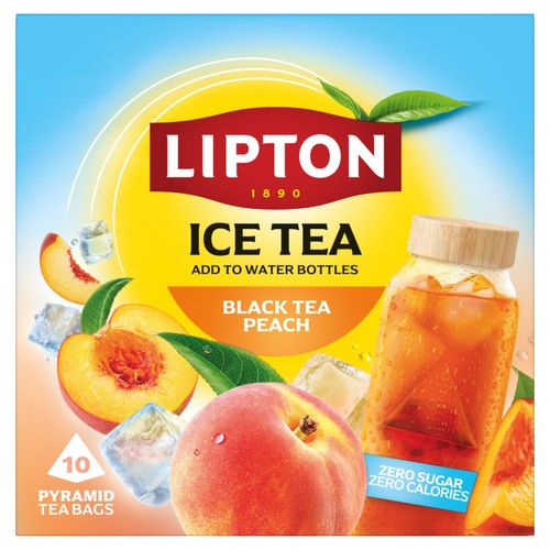 Lipton iced tea peach cold brew bags 10 count - British product