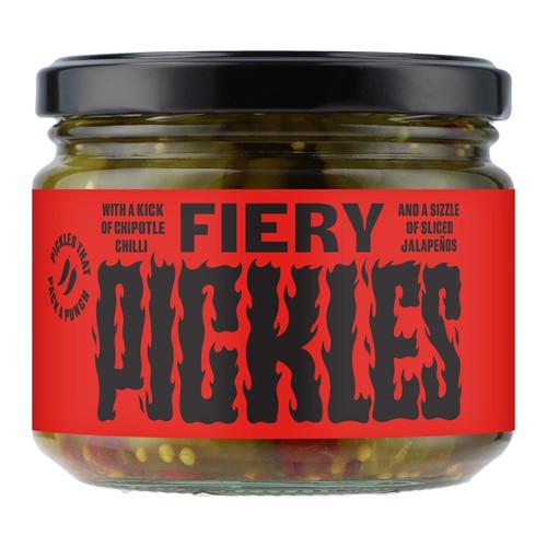 M&S Fiery Pickles jar, UK version