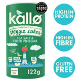 Kallo sea salt and cider vinegar lentil and pea cakes 122g, UK version