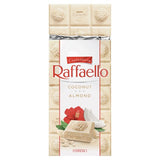 Ferrero Raffaello white chocolate and coconut bar with almond filling 90g - British product