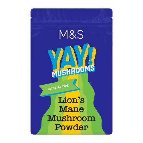 M&S Lion's Mane mushroom powder 100g, imported from the UK