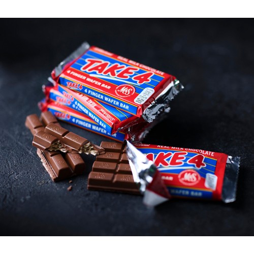 M&S Take 4 Finger Wafer Bars milk chocolate (British brand)
