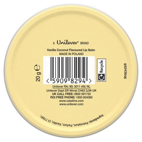 Vaseline Vanilla Daydream lip balm tin 20g (British brand)