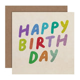 M&S Happy Birthday Card 15cm x 15cm, imported from the UK