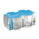 Ravenhead Hobnobs set of 4 glass tumblers 25cl, imported from the UK