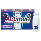 Actimel Triple Action Blueberry  Blackberry Yoghurt Drink 8x100g